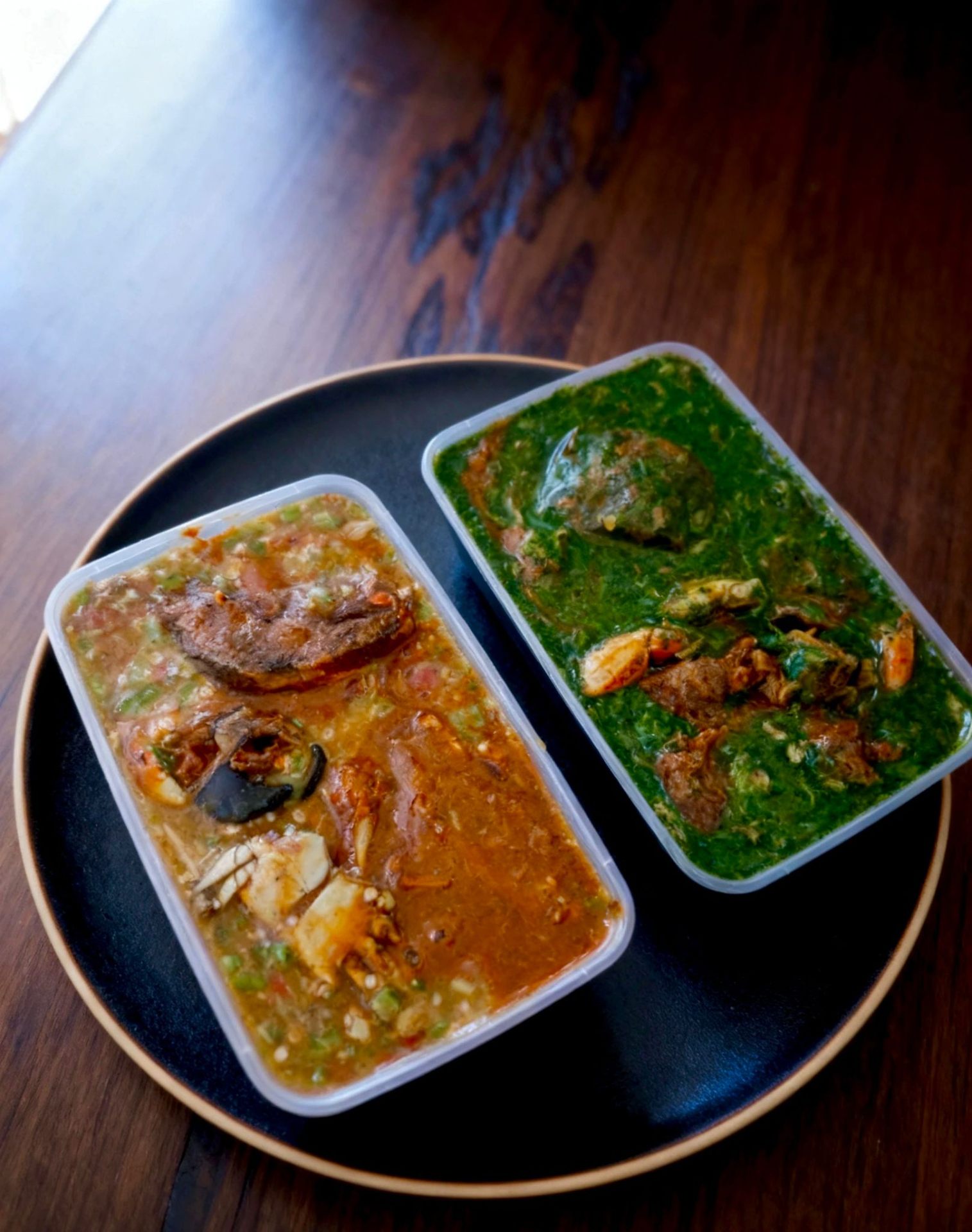 Sauce gombo crincrin avec viande et riz